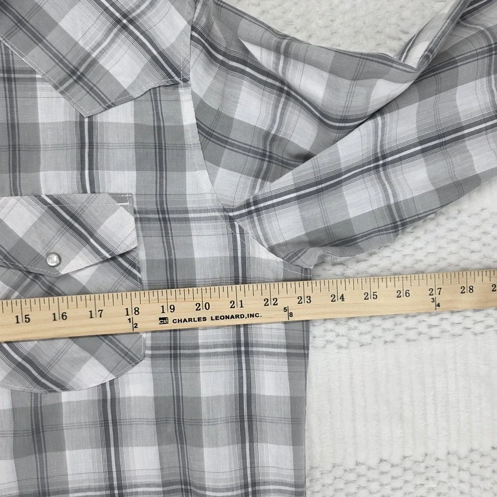 Levis Pearl Snap Western Shirt Mens M Plaid Cowboy Ranch Rodeo